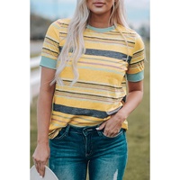 Azura Exchange Luxury Striped Crew Neck T-Shirt - XL thumbnail