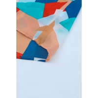 Azura Exchange Abstract Pattern Ruffled Puff Sleeve Blouse - XL thumbnail