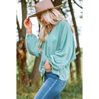 Azura Exchange Dolman Style V Neck Top - S thumbnail