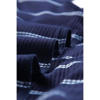 Azura Exchange Color Block Cuffs Rib Knit Striped Pullover - M thumbnail