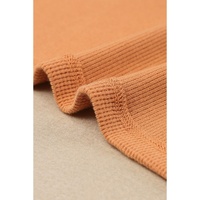 Azura Exchange Waffle Knit Henley Top - M thumbnail