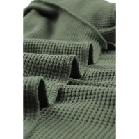 Azura Exchange Puff Sleeve Waffle Knit Top - S thumbnail