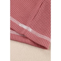 Azura Exchange Stylish Contrast Stitching Waffle Knit Pullover - S thumbnail