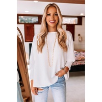 Azura Exchange Shift Top with Smocked Wrist - L thumbnail