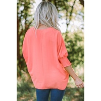 Azura Exchange Shift Top with Smocked Wrist - L thumbnail