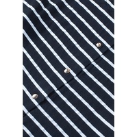 Azura Exchange Ruffled Striped Print Buttoned Top - M thumbnail