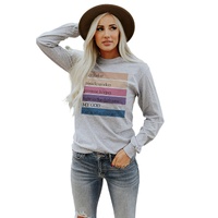 Azura Exchange Positive Words Print Long Sleeve Top - S thumbnail