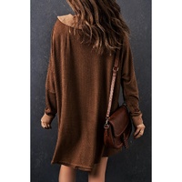 Azura Exchange Buttoned Waffle Knit Long Sleeve Top - L thumbnail