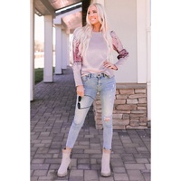 Azura Exchange Tribal Pattern Patchwork Waffle Knit Top - L thumbnail