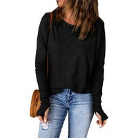 Azura Exchange Crew Neck Long Sleeve Long Sweatshirt - M thumbnail