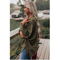 Azura Exchange Oversized Patchwork Drop Shoulder Top - M thumbnail