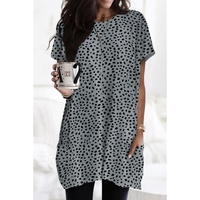 Azura Exchange Leopard Print Tunic Top with Side Pockets - S thumbnail