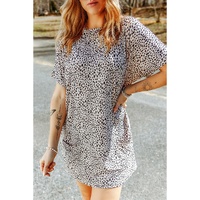 Azura Exchange Tunic Top with Print and Side Pockets - S thumbnail