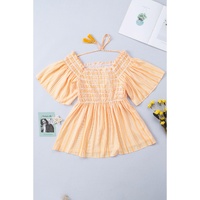 Azura Exchange Smocked Flowy Blouse - L thumbnail