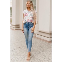 Azura Exchange Lace Splicing Sleeveless Blouse - L thumbnail