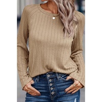 Azura Exchange Ribbed Knit Long Sleeve Top - S thumbnail