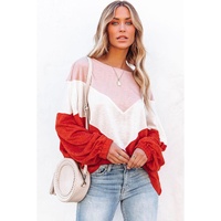 Azura Exchange Chevron Knit Top - L thumbnail