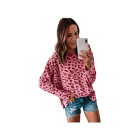 Azura Exchange Animal Print Stitching Long Sleeve Top - M thumbnail