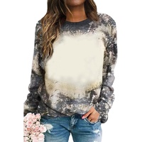 Azura Exchange Vintage Bleached Tie Dye Long Sleeve Top - XL thumbnail
