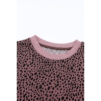 Azura Exchange Spotted Print Round Neck Long Sleeve Top - M thumbnail