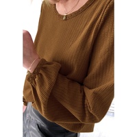 Azura Exchange Textured Puff Sleeve Top - XL thumbnail