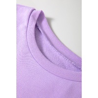 Orchid Petal Sequin Patchwork Long Sleeve Pullover Top - L thumbnail