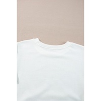 White French Terry Color Block Long Sleeve Top - L thumbnail