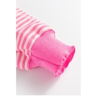 Azura Exchange Pink Stripe Loose Drop Shoulder Long Sleeve Top - 2XL thumbnail