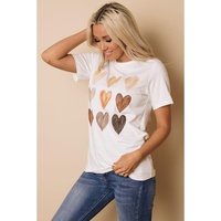 Azura Exchange Kind Heart Print T-shirt - XL thumbnail