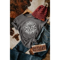 Azura Exchange Steer Head Pattern Print Short Sleeve Graphic Tee - M thumbnail