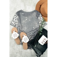 Azura Exchange Leopard Print Short Sleeve T-shirt - XL thumbnail