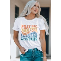 Azura Exchange Faith Inspired Words Print T-Shirt - M thumbnail