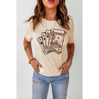 Azura Exchange Western Poker Cards Graphic Print T-Shirt - M thumbnail