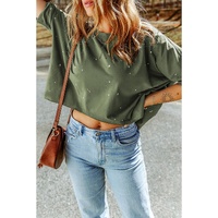 Azura Exchange Bleached Distressed Asymmetric Hem Top - M thumbnail
