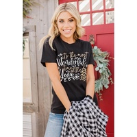 Azura Exchange Christmas Leopard Graphic Tee - 2XL thumbnail