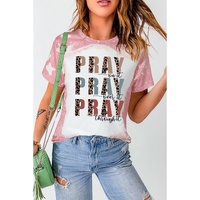 Azura Exchange Leopard Tie Dye Short Sleeve Graphic Tee - M thumbnail