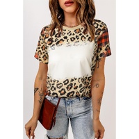Azura Exchange Leopard Print Short Sleeve T-Shirt - XL thumbnail