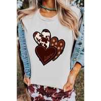 Azura Exchange Heart Print T-shirt - 2XL thumbnail