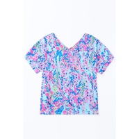 Azura Exchange Floral Print Oversized T-Shirt - S thumbnail