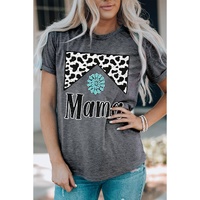 Azura Exchange Leopard Turquoise Bead Mama Graphic T-shirt - 2XL thumbnail