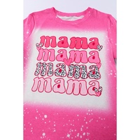 Azura Exchange Full of Mama Letter Print Tie Dye Tee - M thumbnail