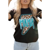 Azura Exchange MAMA Leopard Lightening Graphic Tee - S thumbnail