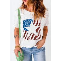 Azura Exchange Graphic Print Crew Neck T Shirt - L thumbnail