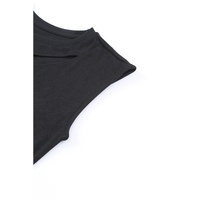Azura Exchange Slash Cutout Cap Sleeve T Shirt - S thumbnail
