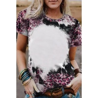 Azura Exchange Leopard Print Bleached Tee - L thumbnail