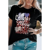 Azura Exchange American Flag Print Short Sleeve T-Shirt - XL thumbnail