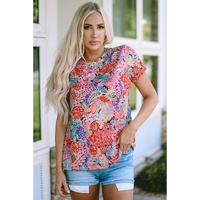Azura Exchange Floral Print Slim Fit T-Shirt - XL thumbnail