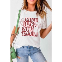 White Come Back With Tequila Graphic T Shirt - 2XL thumbnail