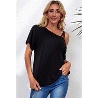 Azura Exchange Criss Cross One Shoulder T Shirt - M thumbnail