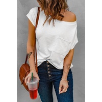 Azura Exchange Pocketed Tee with Side Slits - L thumbnail